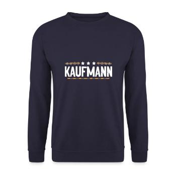 Kaufmann Beruf - Unisex Pullover - Navy - Vorne - Alina (178cm) & Michal (187cm)