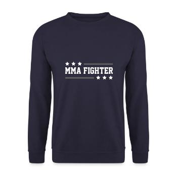 MMA Fighter Mixed Martial Arts - Unisex Pullover - Navy - Vorne - Alina (178cm) & Michal (187cm)