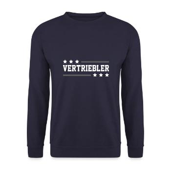 Vertriebler Beruf - Unisex Pullover - Navy - Vorne - Alina (178cm) & Michal (187cm)