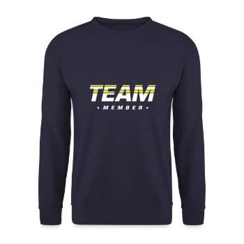 Membres de l’équipe - Sweat-shirt Unisexe - marine - Devant - Alina (178cm) & Michal (187cm)