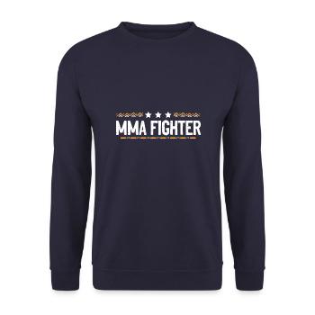 MMA Fighter Mixed Martial Arts - Unisex Pullover - Navy - Vorne - Alina (178cm) & Michal (187cm)