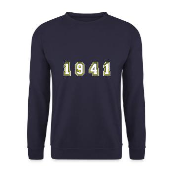 1941 Jahr Zahl - Unisex Pullover - Navy - Vorne - Alina (178cm) & Michal (187cm)