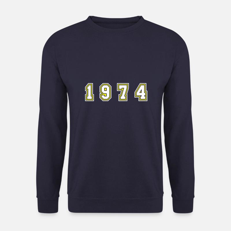 1974 Jahr Zahl - Unisex Pullover - Navy