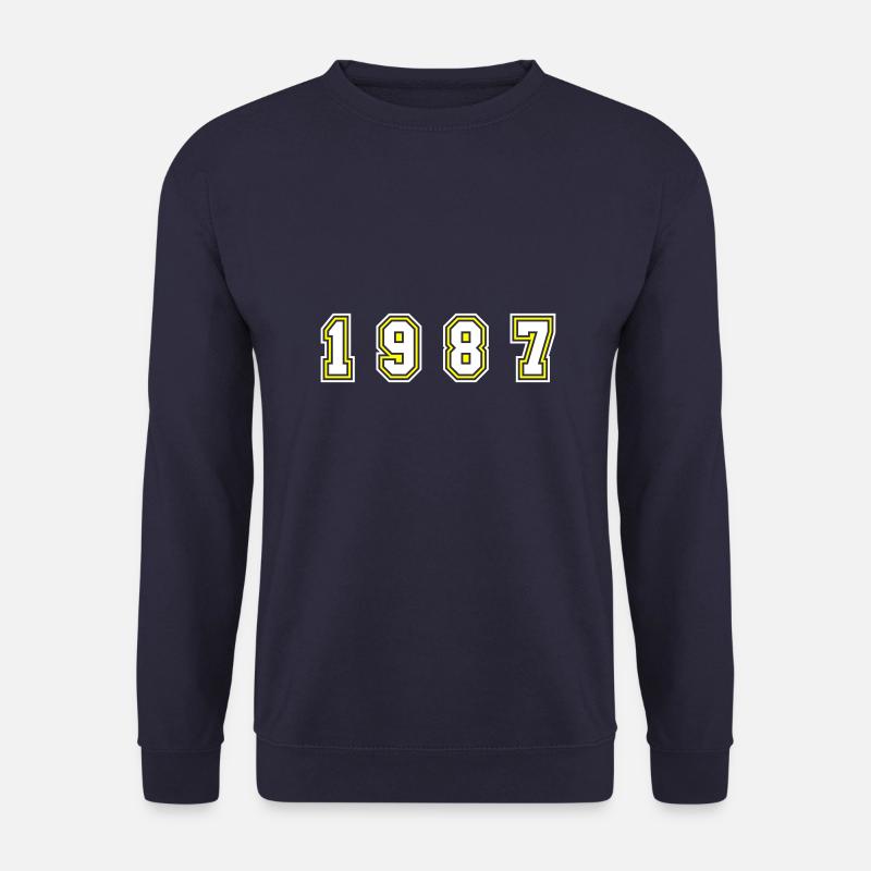 1987 Jahr Zahl - Unisex Pullover - Navy
