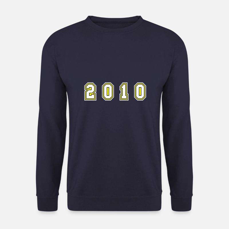 2010 Jahr Zahl - Unisex Pullover - Navy