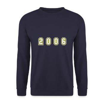 2006 Year Number - Unisex Sweatshirt - navy - Front - Alina (178cm) & Michal (187cm)