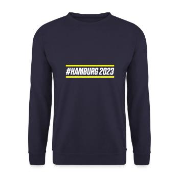 Hamburg 2023 - Unisex Pullover - Navy - Vorne - Alina (178cm) & Michal (187cm)