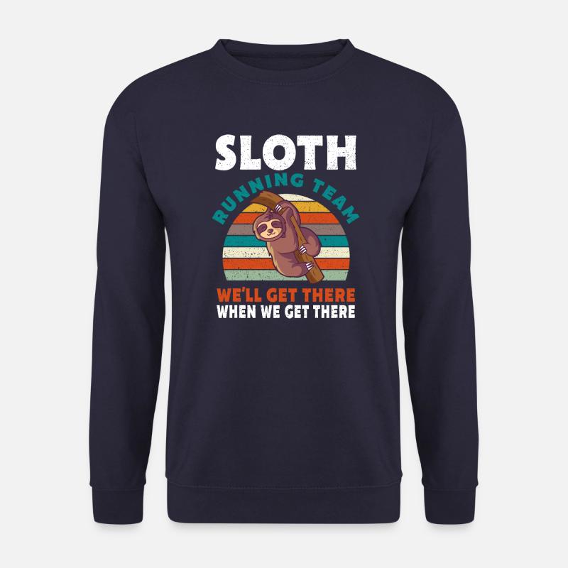Sloth Running Team Geschenk - Unisex Pullover - Navy