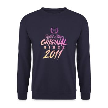 2011 limited edition original - Unisex Pullover - Navy - Vorne - Alina (178cm) & Michal (187cm)