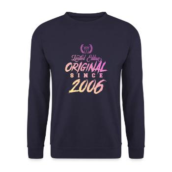 2006 limited edition original - Unisex Sweatshirt - navy - Front - Alina (178cm) & Michal (187cm)
