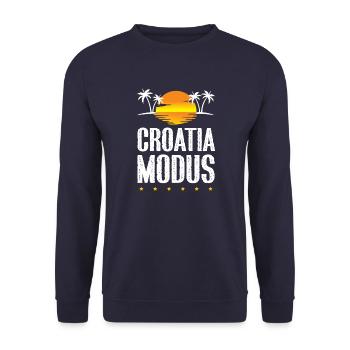 Mode Croatie - Sweat-shirt Unisexe - marine - Devant - Alina (178cm) & Michal (187cm)