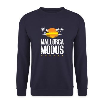 Mallorca Modus - Unisex Pullover - Navy - Vorne - Alina (178cm) & Michal (187cm)