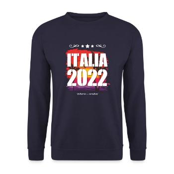 Italia 2022 - Unisex Sweatshirt - navy - Front - Alina (178cm) & Michal (187cm)