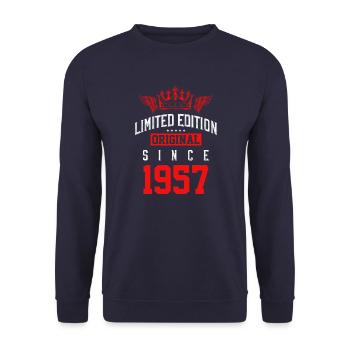 Édition limitée 1957 - Sweat-shirt Unisexe - marine - Devant - Alina (178cm) & Michal (187cm)