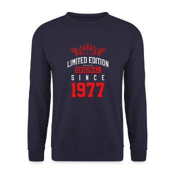 Édition limitée 1977 - Sweat-shirt Unisexe - marine - Devant - Alina (178cm) & Michal (187cm)