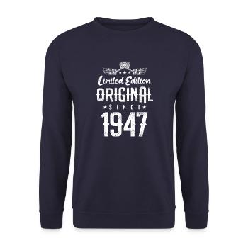1947 limited edition - Unisex Sweatshirt - navy - Front - Alina (178cm) & Michal (187cm)