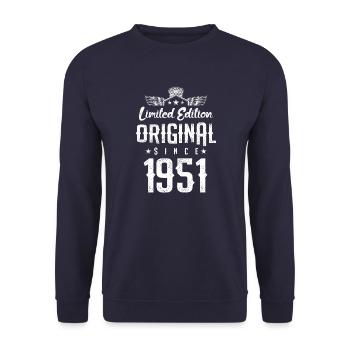 Édition limitée 1951 - Sweat-shirt Unisexe - marine - Devant - Alina (178cm) & Michal (187cm)