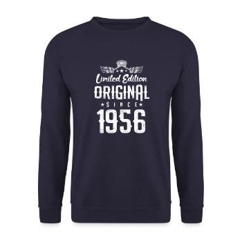 Édition limitée 1956 - Sweat-shirt Unisexe - marine - Devant - Alina (178cm) & Michal (187cm)
