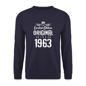 Édition limitée 1963 - Sweat-shirt Unisexe - marine - Devant - Alina (178cm) & Michal (187cm)