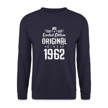 Édition limitée 1962 - Sweat-shirt Unisexe - marine - Devant - Alina (178cm) & Michal (187cm)