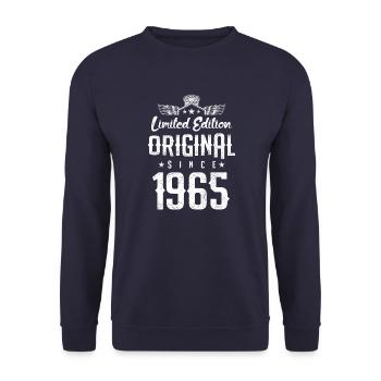 Édition limitée 1965 - Sweat-shirt Unisexe - marine - Devant - Alina (178cm) & Michal (187cm)