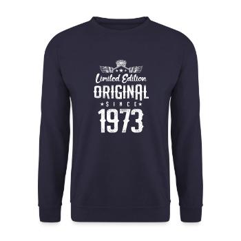 Édition limitée 1973 - Sweat-shirt Unisexe - marine - Devant - Alina (178cm) & Michal (187cm)