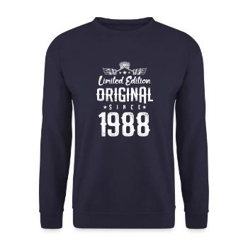 1988 limited edition - Unisex Pullover - Navy - Vorne - Alina (178cm) & Michal (187cm)