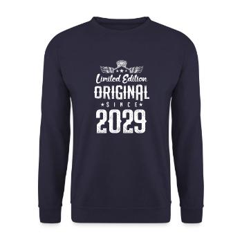 2029 limited edition - Unisex Sweatshirt - navy - Front - Alina (178cm) & Michal (187cm)