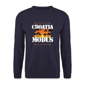 Mode Croatie - Sweat-shirt Unisexe - marine - Devant - Alina (178cm) & Michal (187cm)