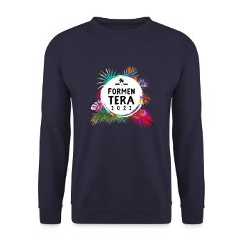 Formentera 2022 Colorful - Unisex Sweatshirt - navy - Front - Alina (178cm) & Michal (187cm)