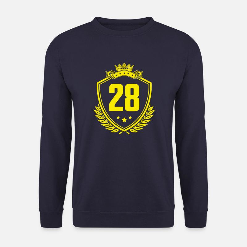 28 Zahl Wappen - Unisex Pullover - Navy