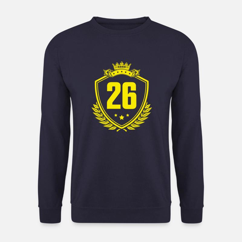 26 Zahl Wappen - Unisex Pullover - Navy