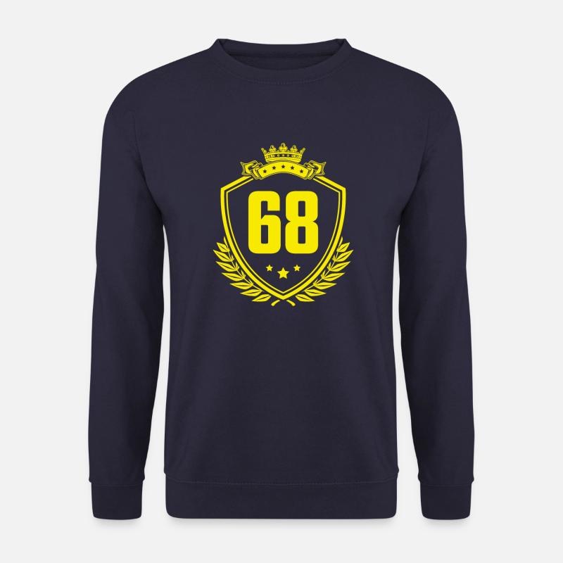68 Zahl Wappen - Unisex Pullover - Navy