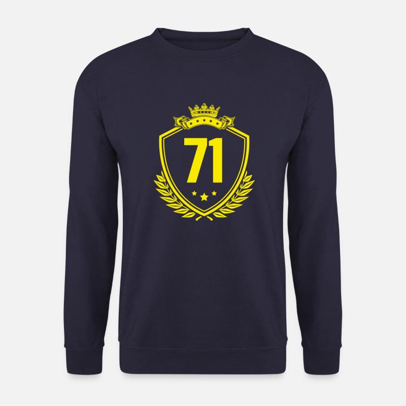 71 Zahl Wappen - Unisex Pullover - Navy