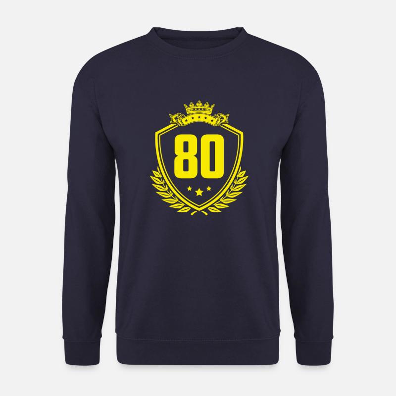 80 Zahl Wappen - Unisex Pullover - Navy