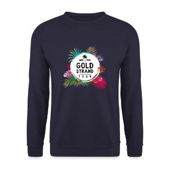 Golden Sands Tour Coloré - Sweat-shirt Unisexe - marine - Devant - Alina (178cm) & Michal (187cm)