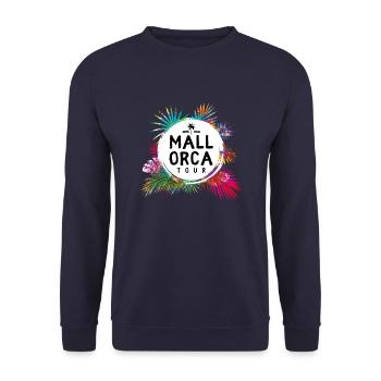 Mallorca Tour Colorful - Unisex Sweatshirt - navy - Front - Alina (178cm) & Michal (187cm)