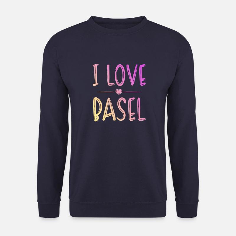I Love Basel - Unisex Pullover - Navy