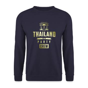 Thailand Party Crew - Unisex Pullover - Navy - Vorne - Alina (178cm) & Michal (187cm)