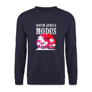 South Africa Modus - Unisex Pullover - Navy - Vorne - Alina (178cm) & Michal (187cm)