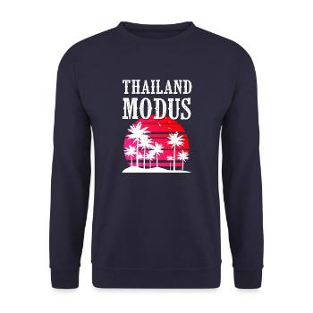Mode Thaïlande - Sweat-shirt Unisexe - marine - Devant - Alina (178cm) & Michal (187cm)