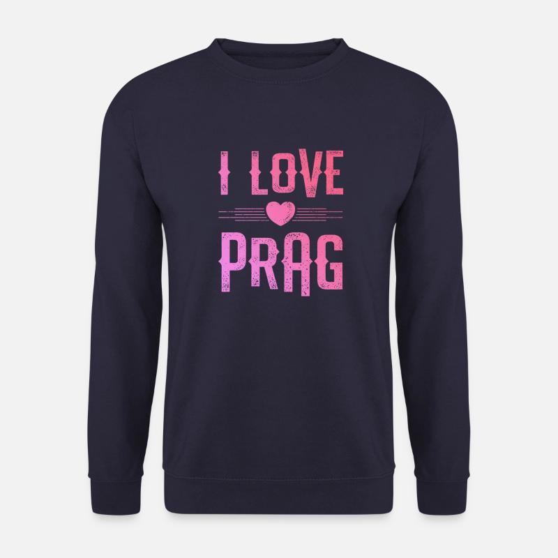 I Love Prag - Unisex Pullover - Navy
