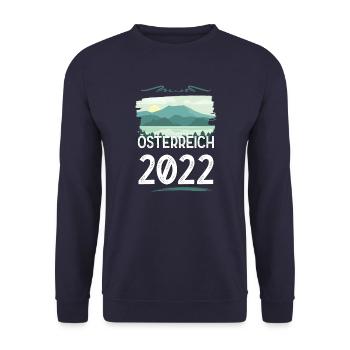 Austria 2022 - Unisex Sweatshirt - navy - Front - Alina (178cm) & Michal (187cm)