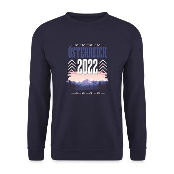 Austria 2022 - Unisex Sweatshirt - navy - Front - Alina (178cm) & Michal (187cm)