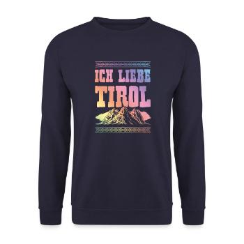 J’adore le Tyrol - Sweat-shirt Unisexe - marine - Devant - Alina (178cm) & Michal (187cm)
