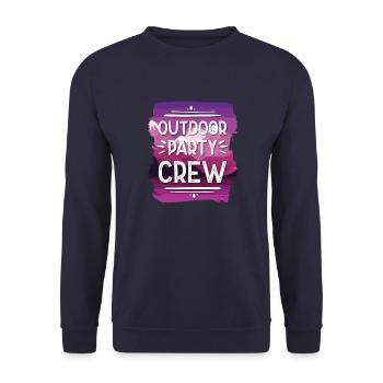 Équipe de fête en plein air - Sweat-shirt Unisexe - marine - Devant - Alina (178cm) & Michal (187cm)
