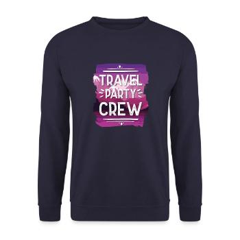 Travel Party Crew - Unisex Sweatshirt - navy - Front - Alina (178cm) & Michal (187cm)