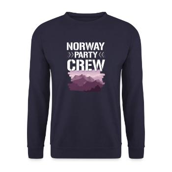Équipage de la fête de Norvège - Sweat-shirt Unisexe - marine - Devant - Alina (178cm) & Michal (187cm)
