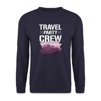 Travel Party Crew - Unisex Pullover - Navy - Vorne - Alina (178cm) & Michal (187cm)