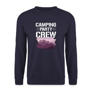 Équipe de fête de camping - Sweat-shirt Unisexe - marine - Devant - Alina (178cm) & Michal (187cm)